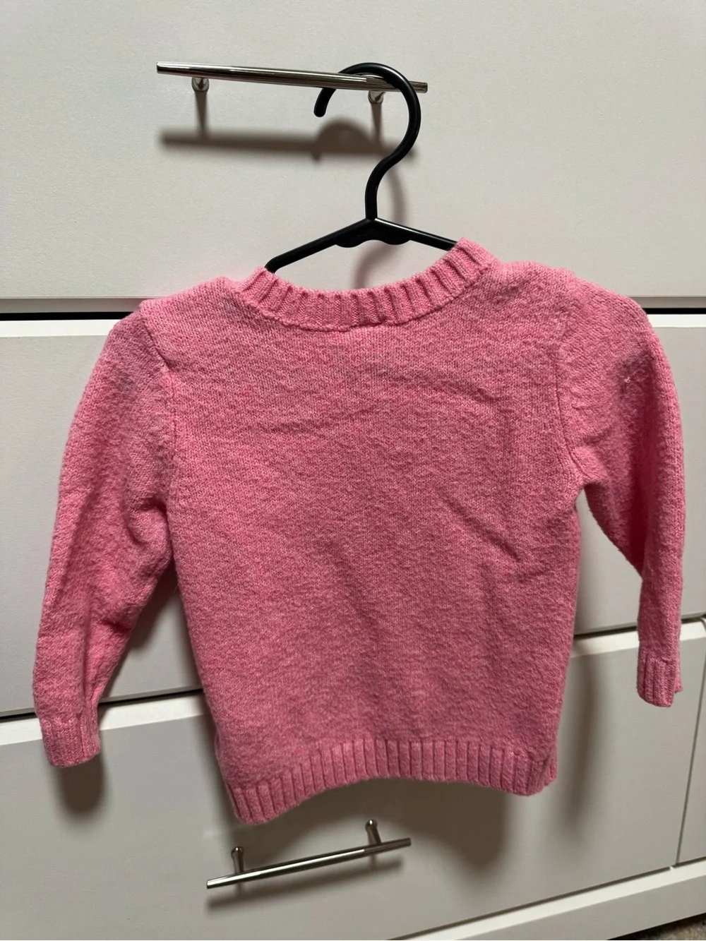 Old Navy Pink Sweater with Cream Bow set